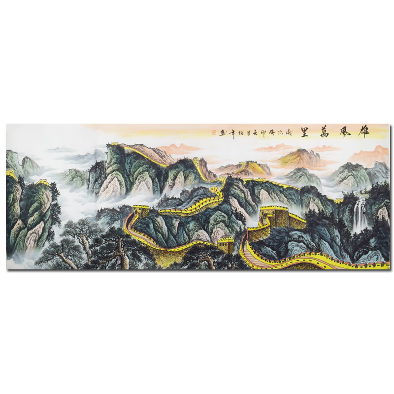 实力派画家薛伯年《雄风万里》手写书法名家手真迹手绘水墨字画书画