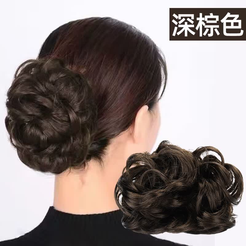 源璐低丸子假发抓夹显发量蓬松垫发包盘发神器短发尴尬期发夹女后脑勺