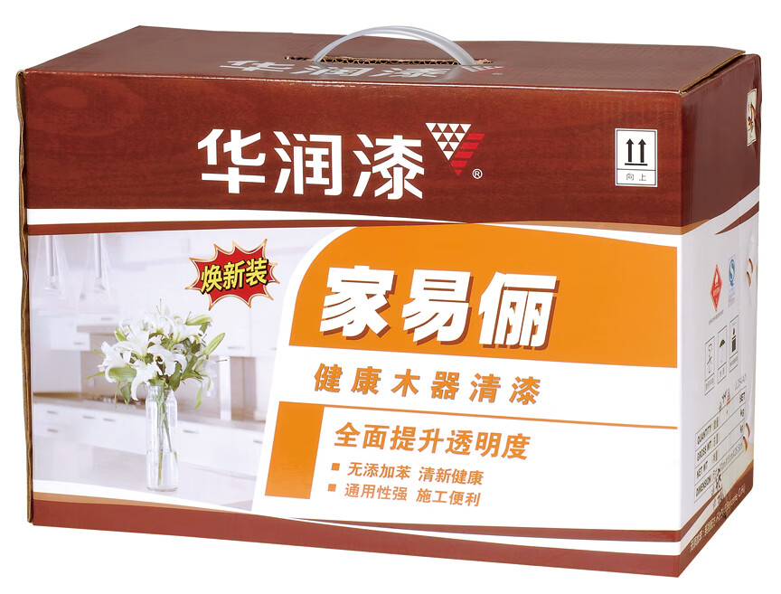 华润漆聚酯高光亮光聚酯清面漆5公斤家俱漆 实木透明清漆 5公斤透明