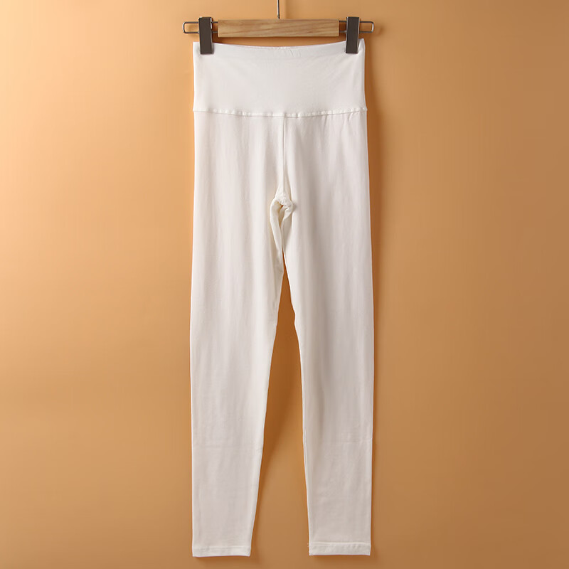 如恋高腰收腹新疆棉保暖裤修身收腰提臀打底裤秋冬棉质秋裤女士内衣 优雅黑 3XL