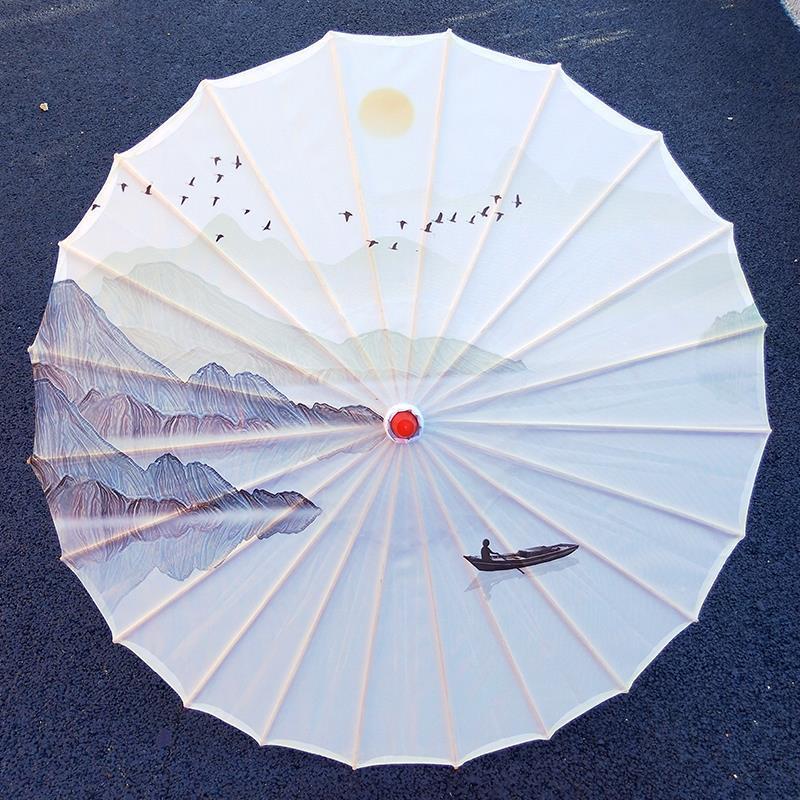 润华年防风防雨油纸伞批发舞蹈演出伞室内外吊顶装饰伞古风手工伞走秀