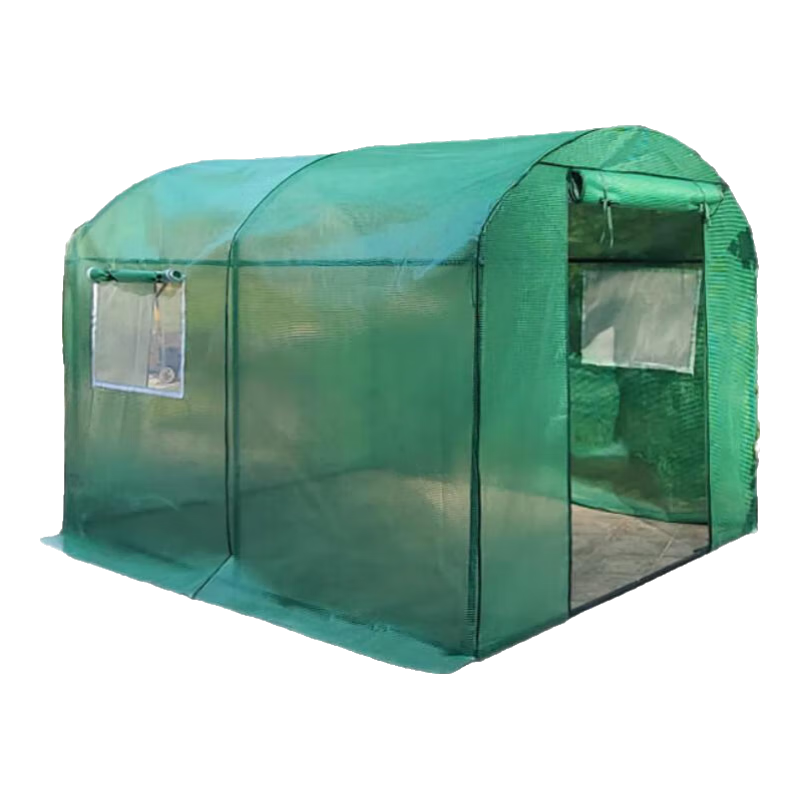 雅德閣戶外雞鴨鵝養(yǎng)殖大棚多肉植物暖棚蔬菜育苗保溫防雨棚鋼管大棚骨架 長(zhǎng)300x寬200x高190cm架子+保溫罩