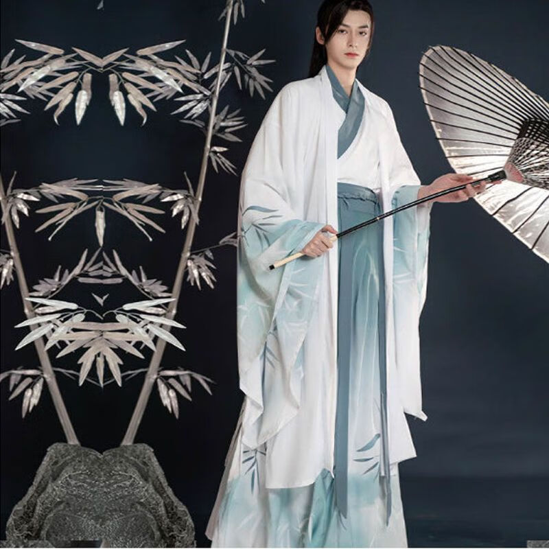 souli)古风汉舞唐孤鲤汉服男套装学生古装公子男生飘逸中国风男士仙气