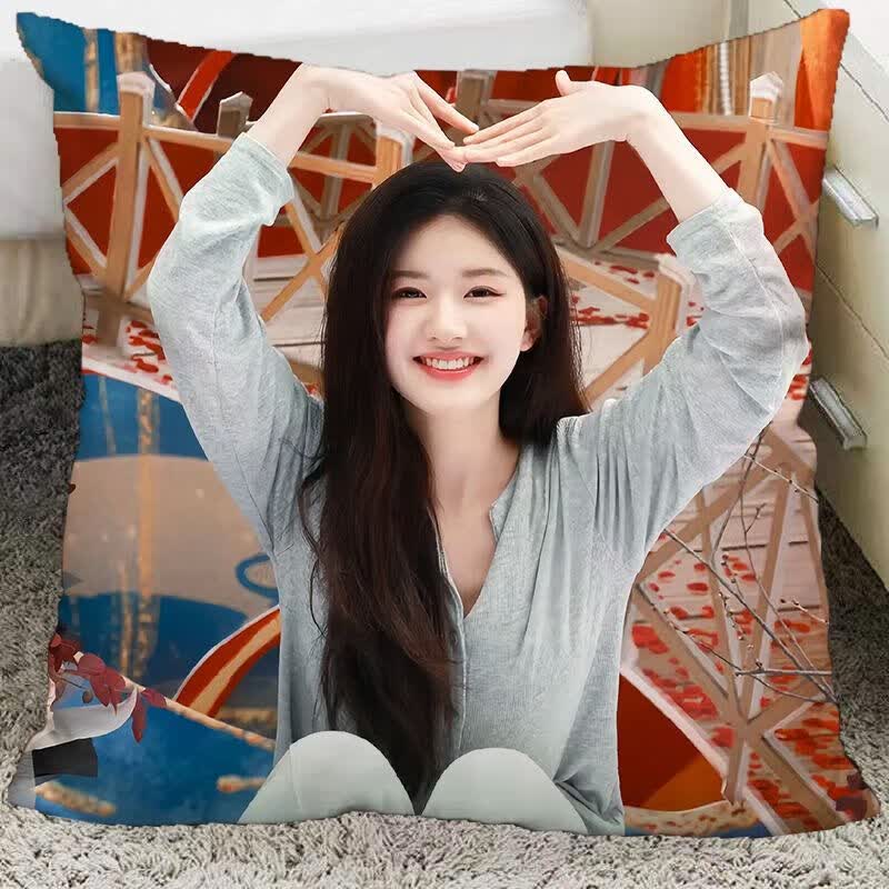 贝木惠(beimuhui)赵露思真双面照片办公室卧室靠垫枕头闺蜜生日礼物 1