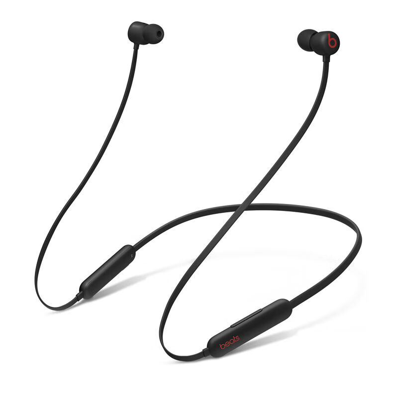 Beats Flex无线蓝牙耳机挂脖入耳式运动超长续航国行魔音耳麦耳塞 黑红 全新简装【运输包装破损无包装】