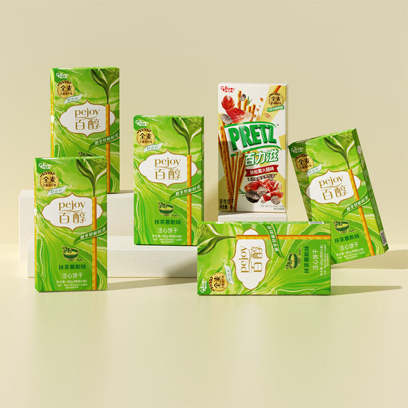 格力高百醇百力滋美味醇享装下午茶休闲零食 美味醇享装组合装281g