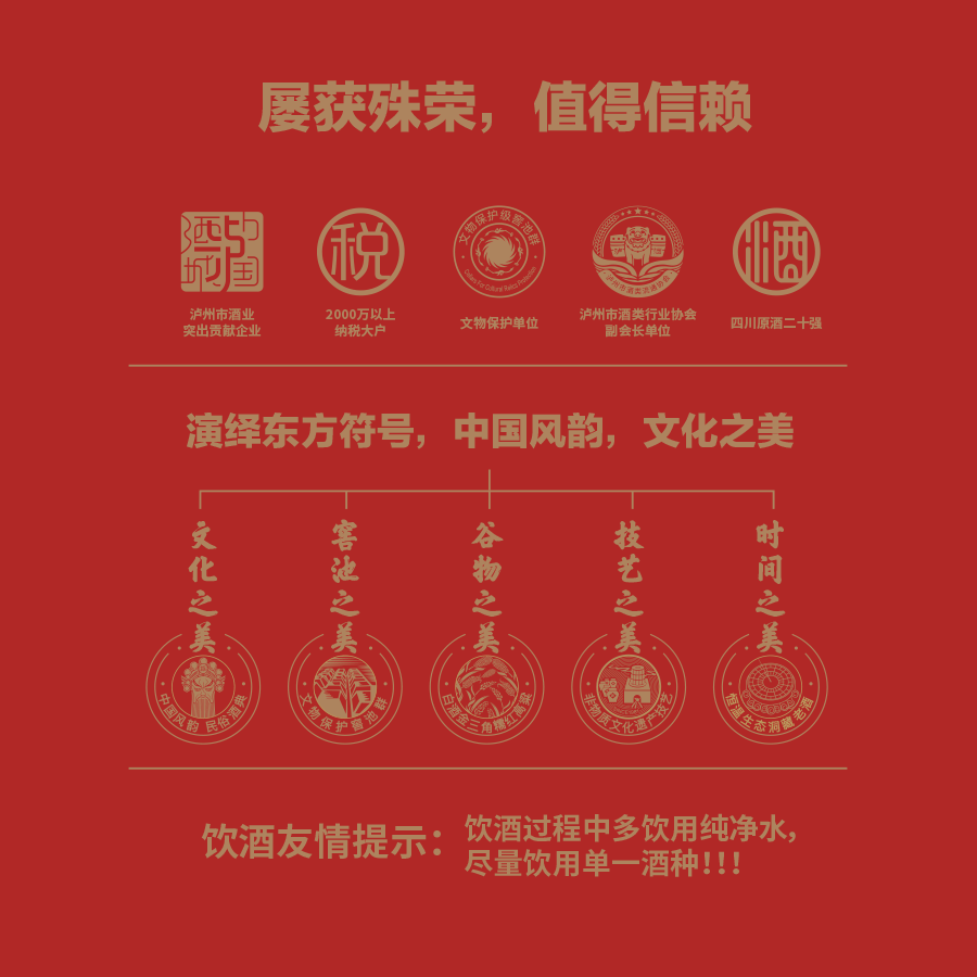 国之(GUOZHI)国之大曲 浓香型白酒 纯粮酒国标优级 自饮送礼 非遗文物窖池酿造 52度 500mL 6瓶 整箱装