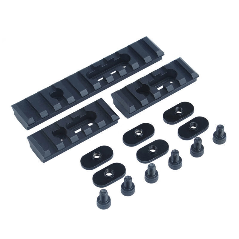 贺杨喻战术导轨keymod配件20mm皮卡丁尼mlok鱼骨moe金属导轨片斜侧