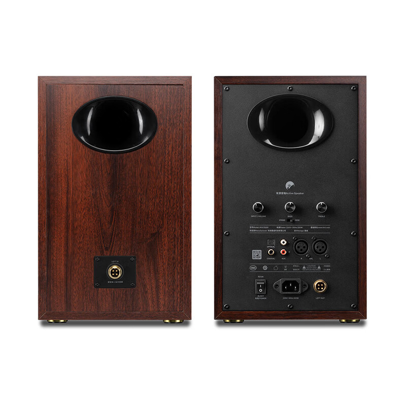 惠威（HiVi）D300有源HIFI音响 多媒体无线蓝牙5.0书架箱 电脑电视家用桌面音箱 等磁场带式高音喇叭