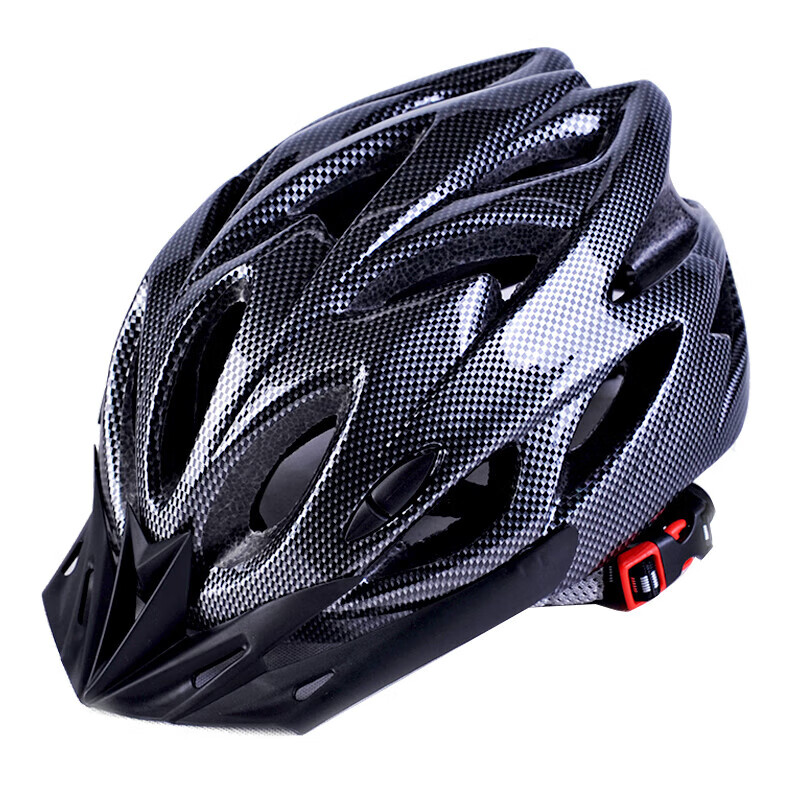安丹迪山地车骑行头盔 山地公路自行车头盔骑行装备安全帽 碳黑2件装
