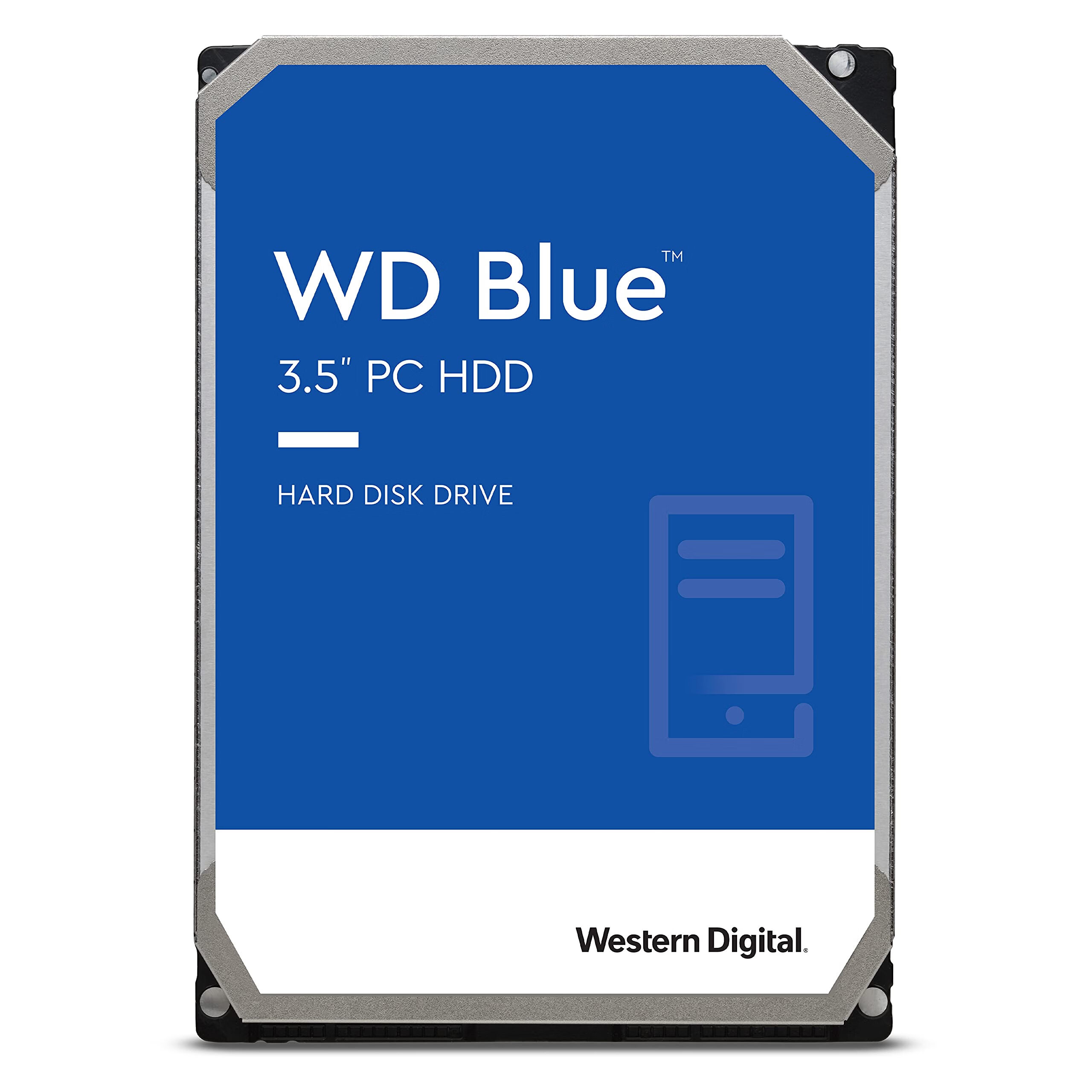 西部数据（WD） 4TB台式机械硬盘 5400转 SATA 6Gb/s接口 256MB缓存 8cm 蓝盘系列 CMR技术 办公存储