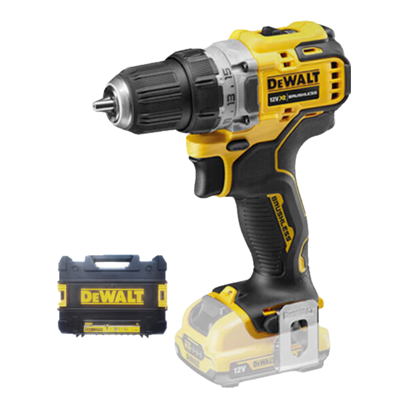 得伟（DEWALT）12V锂电池电钻电动螺丝刀充电起子机德伟家用手电钻拧螺丝电改锥 DCD701一电一充1.5Ah