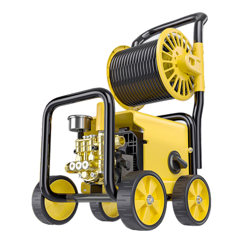 博赫爾（POHIR）洗車(chē)機220v家用高壓大功率清洗機增壓水槍車(chē)用強力洗地神器水泵搶 1600W 旗艦款A