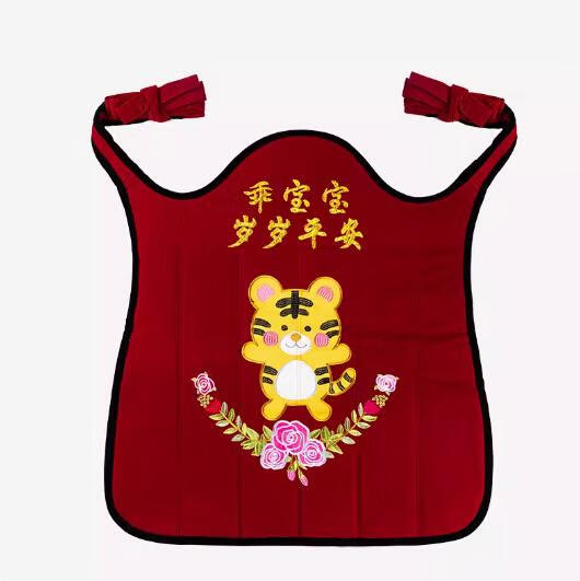 摩登孕媽傳統(tǒng)老式繡花嬰兒背帶貴州云南四川背寶寶小孩子背巾春春秋款背帶 紅底（小虎）