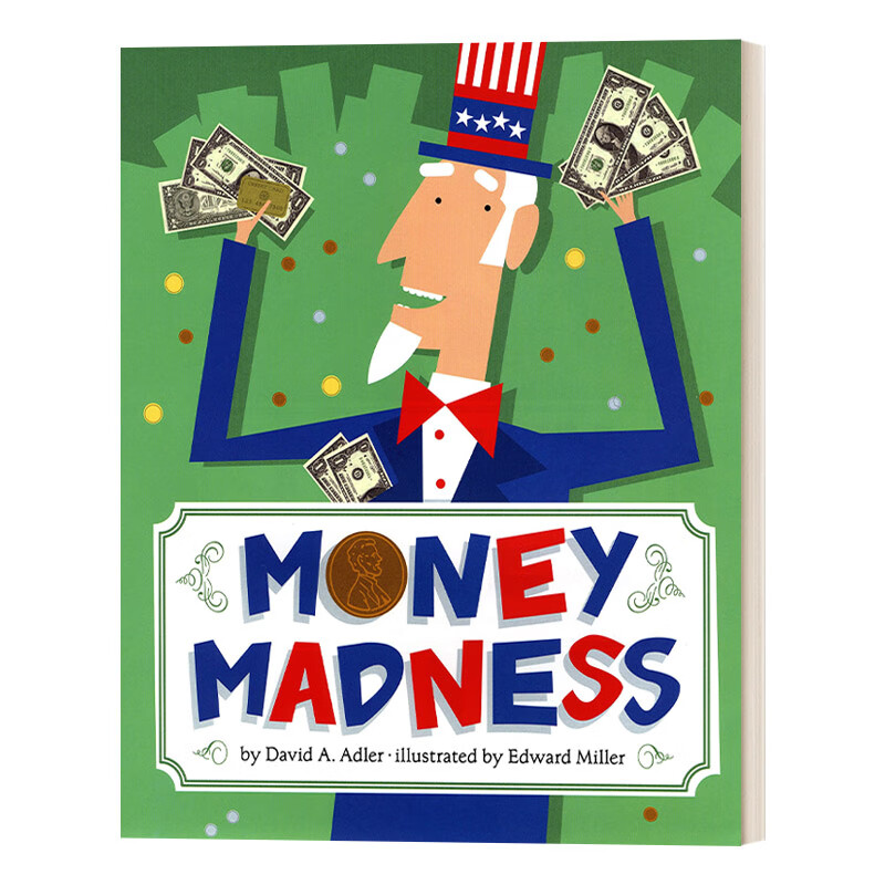 进口原版 money madness 金钱的魅力 4-8岁儿童金钱与存款认知启蒙绘