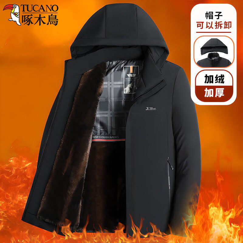 ���ڲ�������ľ���޷���2024�¿��ﶬ���������з�����ů���޼Ӻ����жñ�������� ��ɫ 4XL������165-180�