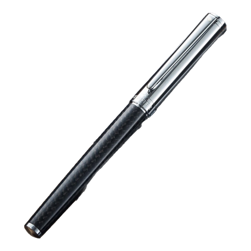 sheaffer鋼筆 Intensity系列禮品生日商務(wù)辦公學(xué)生簽字筆禮盒半透碳黑纖維白夾F尖