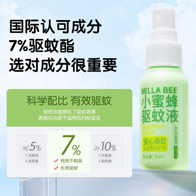 贝拉小蜜蜂紫草棒膏舒缓棒婴幼儿驱蚊虫喷雾叮咬止痒膏防蚊贴皮肤消肿冰沙霜 紫草棒+植萃走珠冰露+驱蚊喷雾三件套