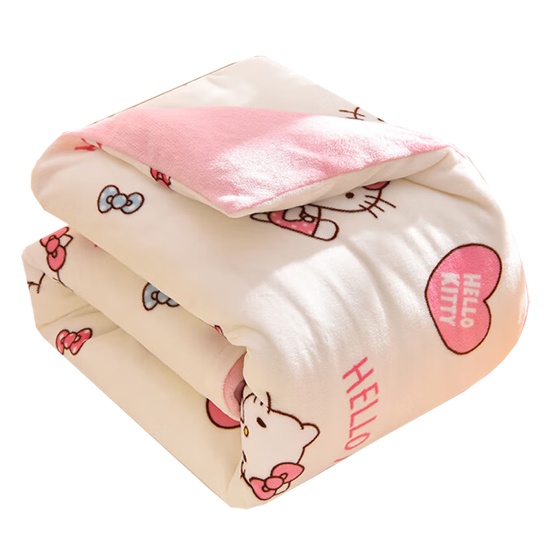 ���ڲ�����è�ˣ�MiiOW��A��ţ���޶�ͯ���Ӷ����׶�԰�����ޱ��ﶬ��120x150�Ӻ�ů��о ����è-���ġ�A���׼ �ɲ�ϴ�� 120x150cm������+2��˿��о��