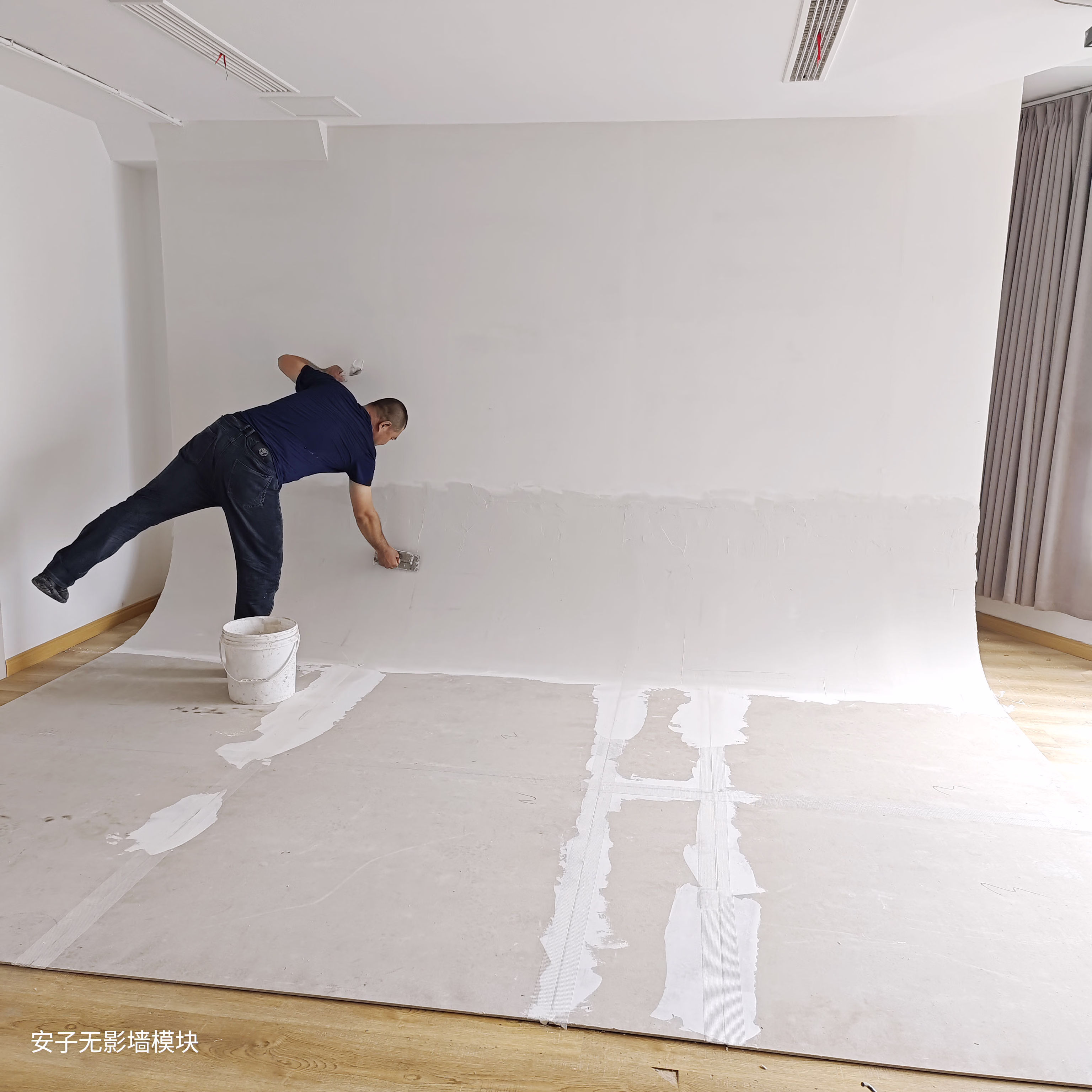 无影棚摄影照相馆实景道具制作商业拍摄直播摄影器 无影墙模块40弧度