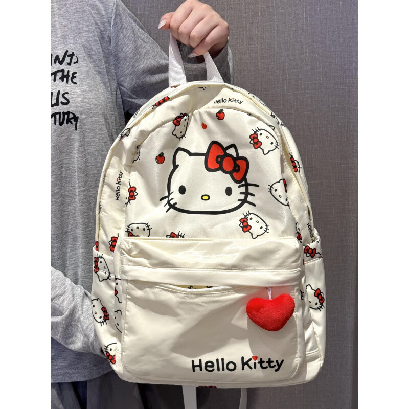 hello kitty书包少女心HelloKitty大容量双肩包ins风卡 卡通Kitty猫