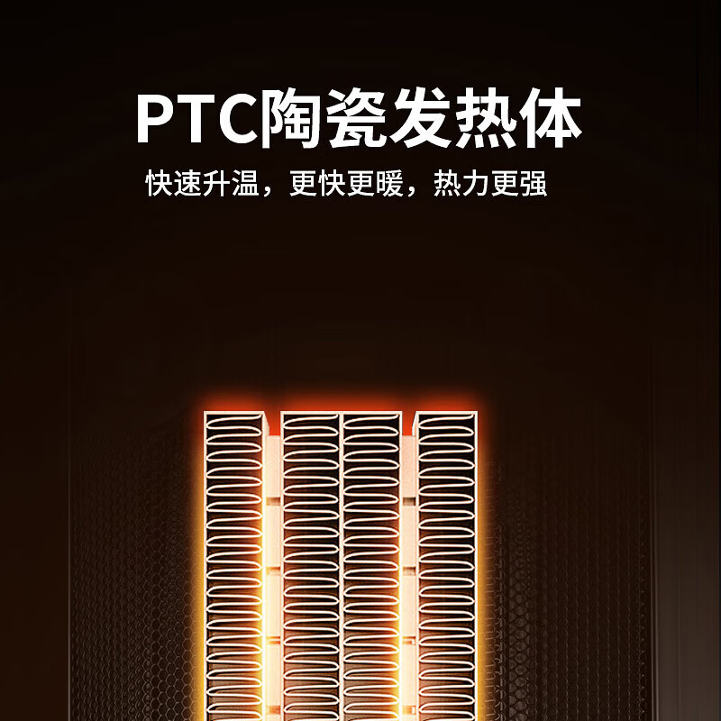 先锋 SINGFUN取暖器DNF-N2 家用暖风机 秋冬换季小型办公室 母婴居浴两用恒温省电防倾倒电暖气 DQ1706【摇头 冷暖PTC发热】 黑色