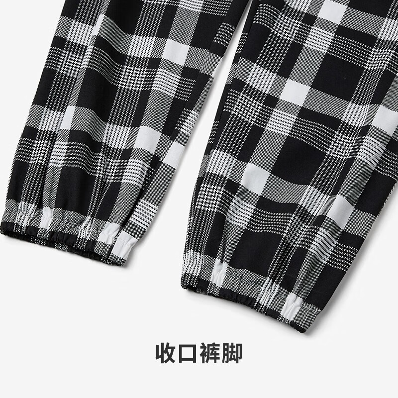 都市丽人睡衣女新款情侣睡衣透气不易静电宽松套头家居服四季套装4H22B8 白色-男款4H22B8 L