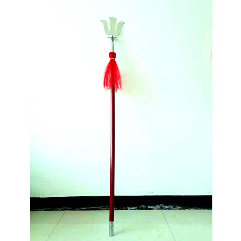 锋歩(f)武术飞叉响叉马叉三股叉响靶杂技道具健身叉未开刃 飞叉头 杆