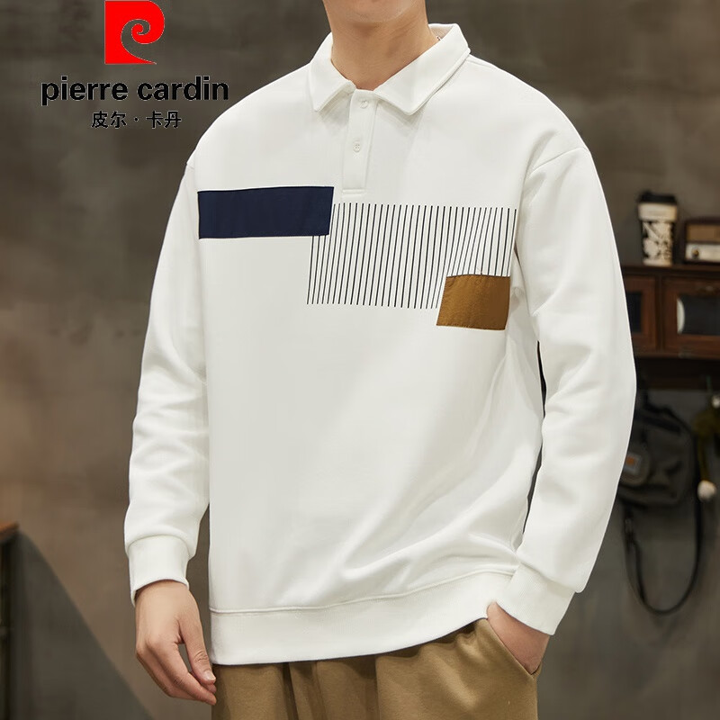 男装青年美式高级感翻领卫衣潮牌长袖百搭打底衫男士休闲 品牌旗舰