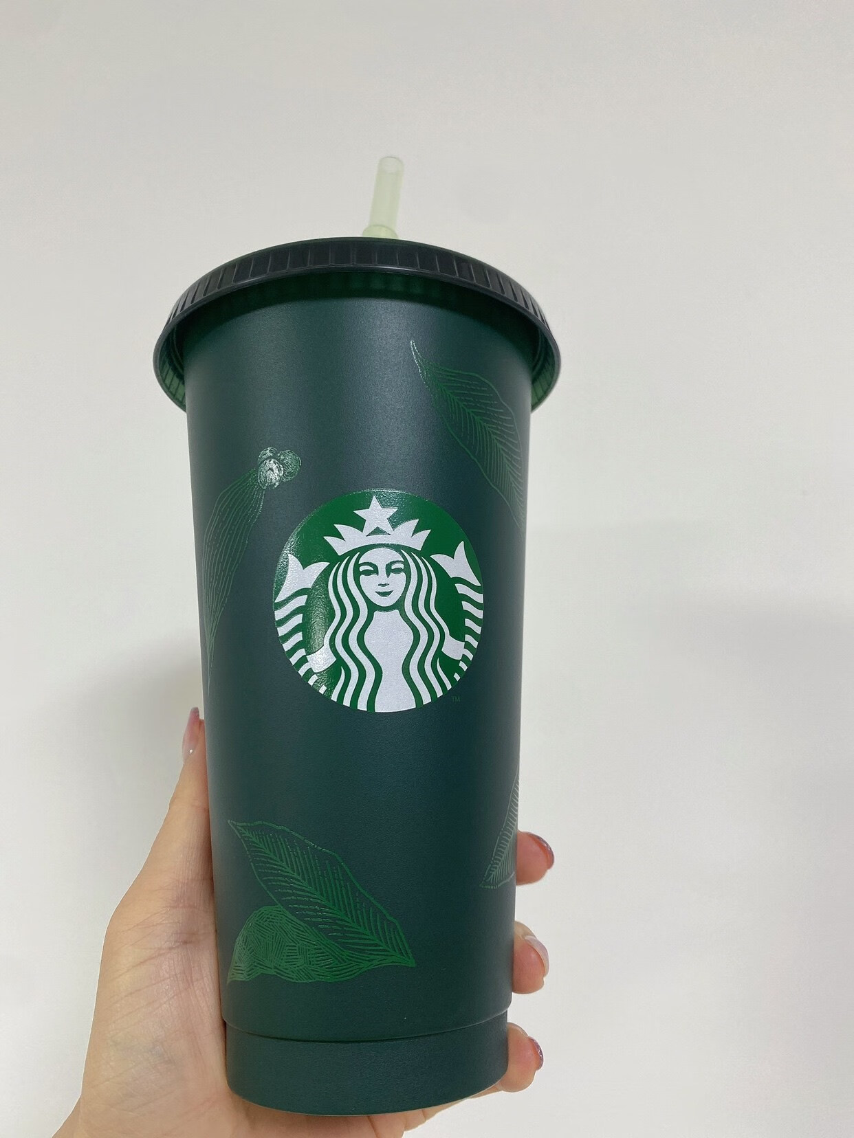 星巴克现货杯子冷变吸管杯环保杯塑料随行杯循环再用710ml