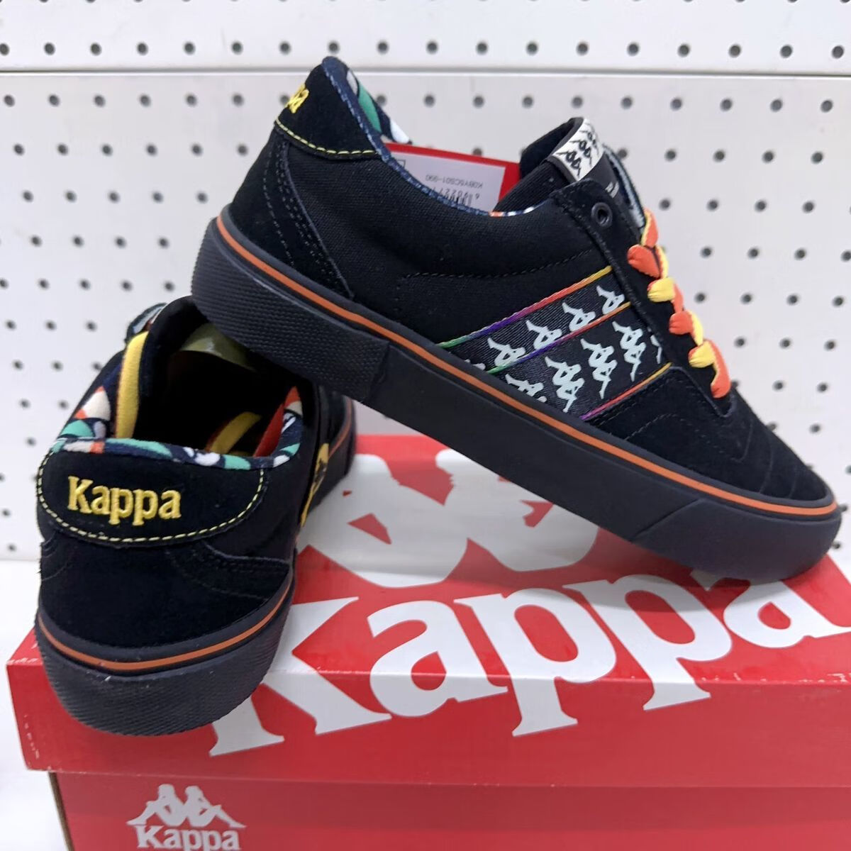 卡帕(Kappa)男女鞋板鞋新款復(fù)古帆布鞋百搭休閑運(yùn)動鞋子0501 黑色-990 35