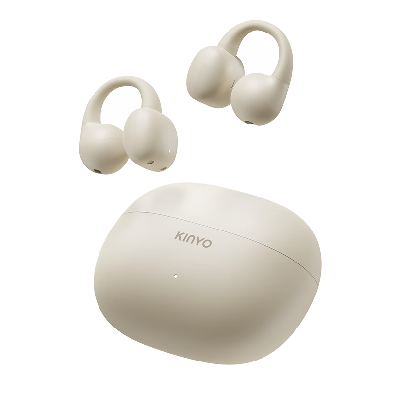 金运（KINYO）【音质0差评丨云柔亲肤】蓝牙耳机骨传导概念耳夹式无线跑步通话降噪排行前十金榜第1名i2