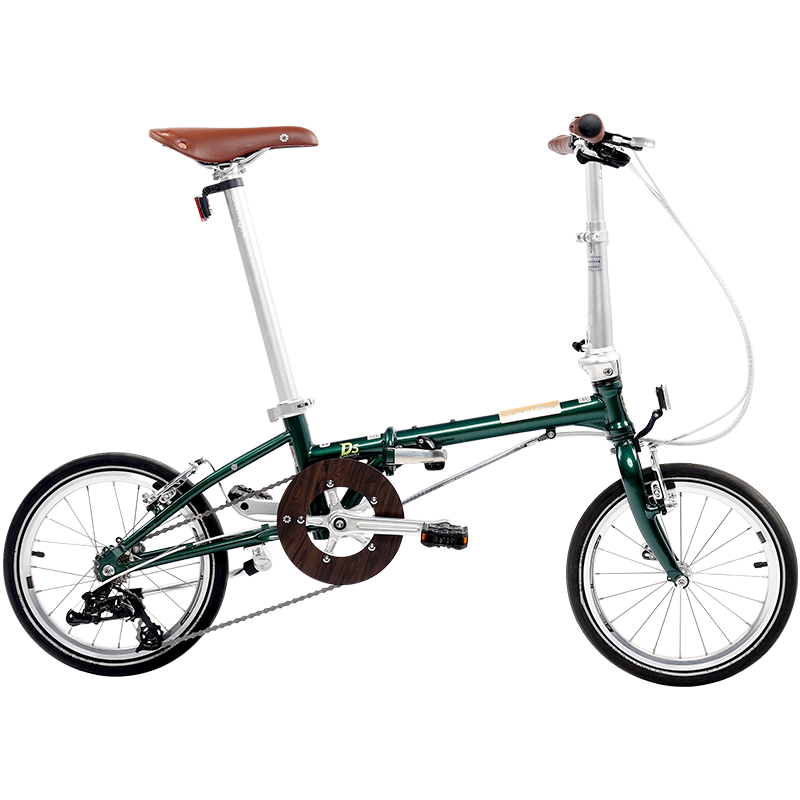 大行（DAHON）D5折疊自行車16英寸5速復(fù)古男女式城市戶外休閑便攜自行車HAC653 郵政綠