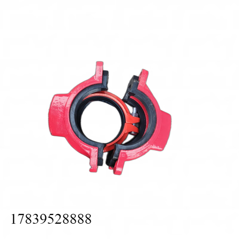 澳颜莱消防沟槽卡箍抢修哈夫节刚卡补漏大肚子钢卡抱箍抢修器dn100