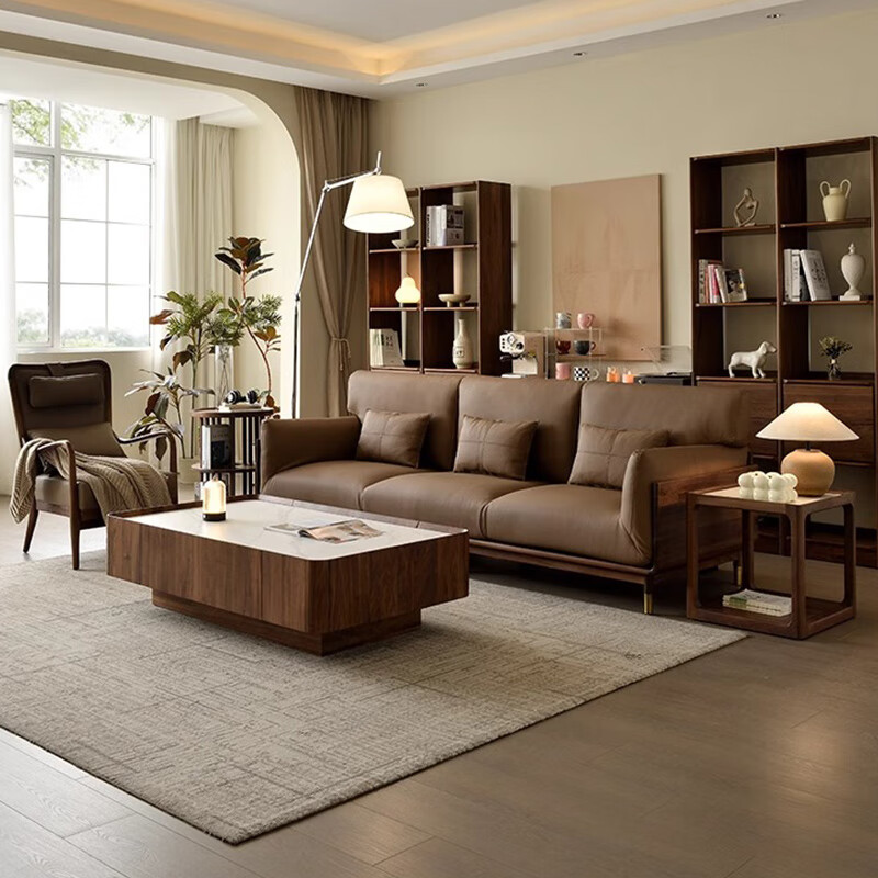 双虎(sunhoo)国术新中式实木沙发客厅2024新款直排高端单双人位沙发