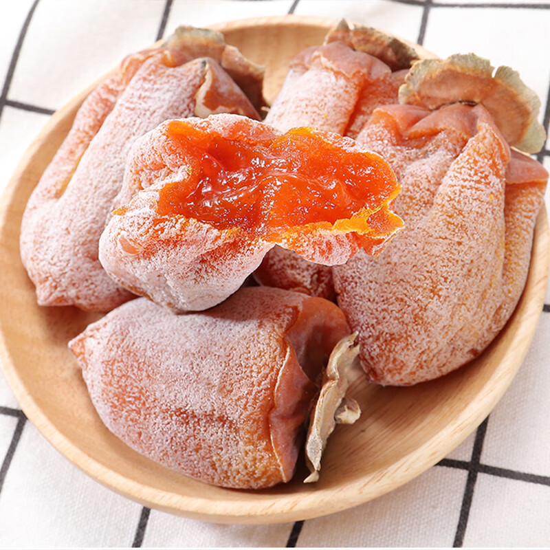 智颖源陕西富平流心吊柿饼天然霜降吊柿饼子当季新鲜小柿饼子独立包装 2斤精美礼盒装中果【净重1.6斤】