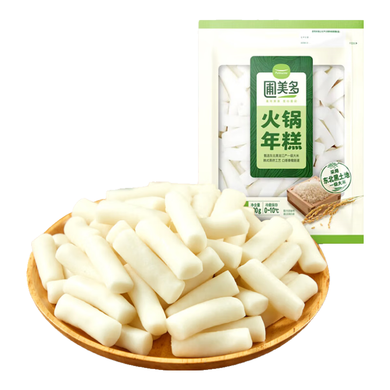 Pulmuone 圃美多 火锅年糕400g/袋  精选大米韩国小吃 方便菜食材 早餐