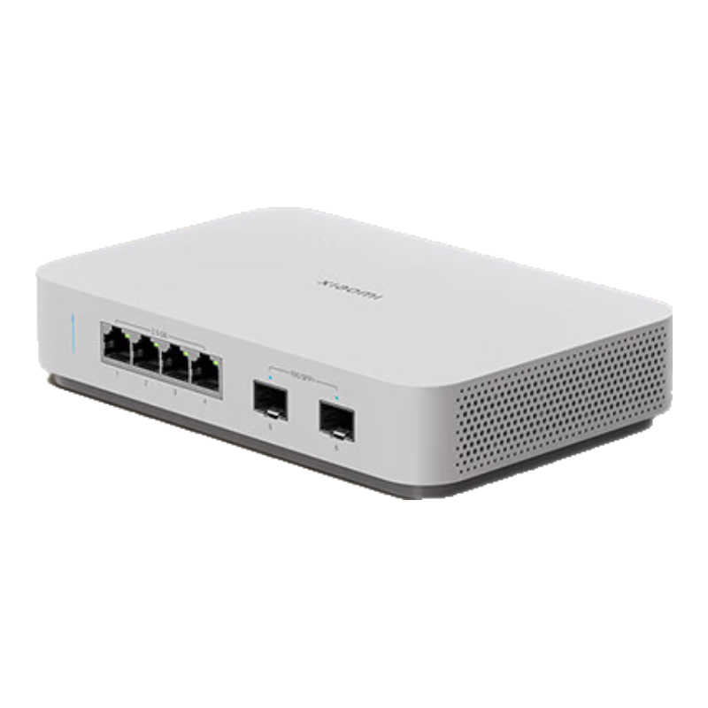 限地区、plus:小米（MI）万兆交换机 磅礴带宽 即插即用 2个10G SFP+口 自由定义 静音设计 桌搭美观交换机