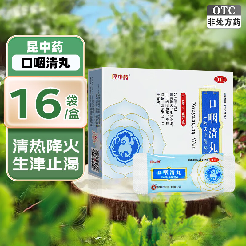 昆中药  口咽清丸 (阮氏上清丸) 0.