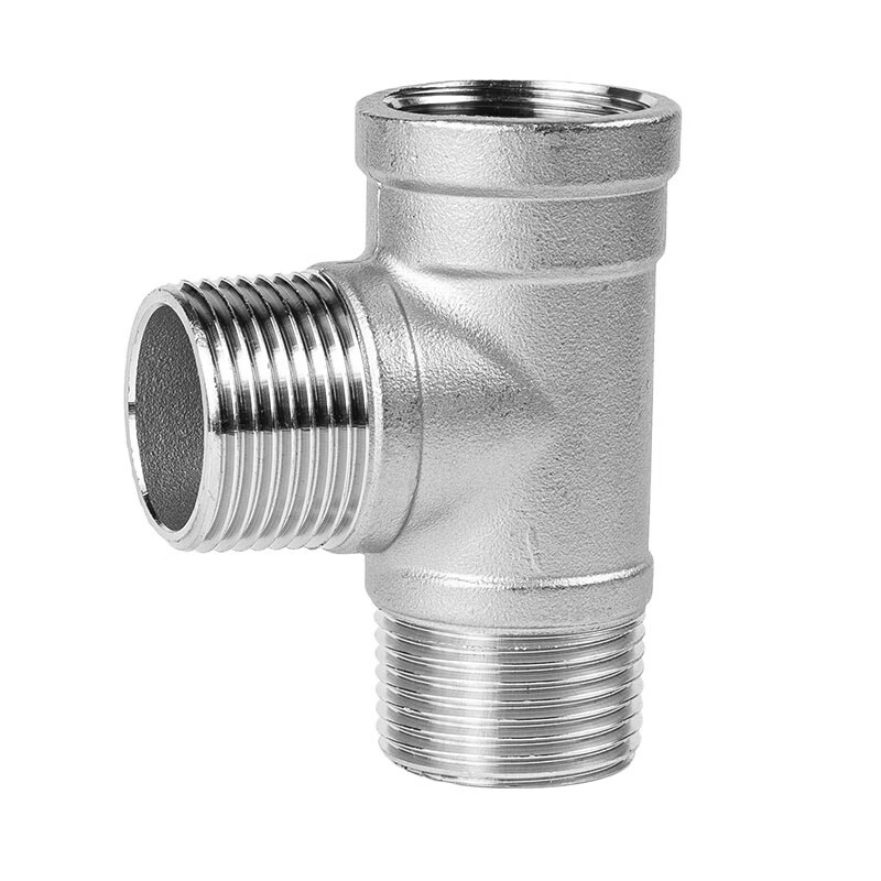 沂速工汇 不锈钢外外内三通 侧面一内两外三通接头配件不锈钢管件水管