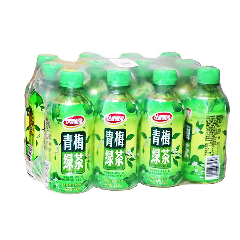 达利园青梅绿茶冰红茶330ml*12瓶整箱装果味茶饮料饮料 青梅绿茶12瓶【整箱特惠装】