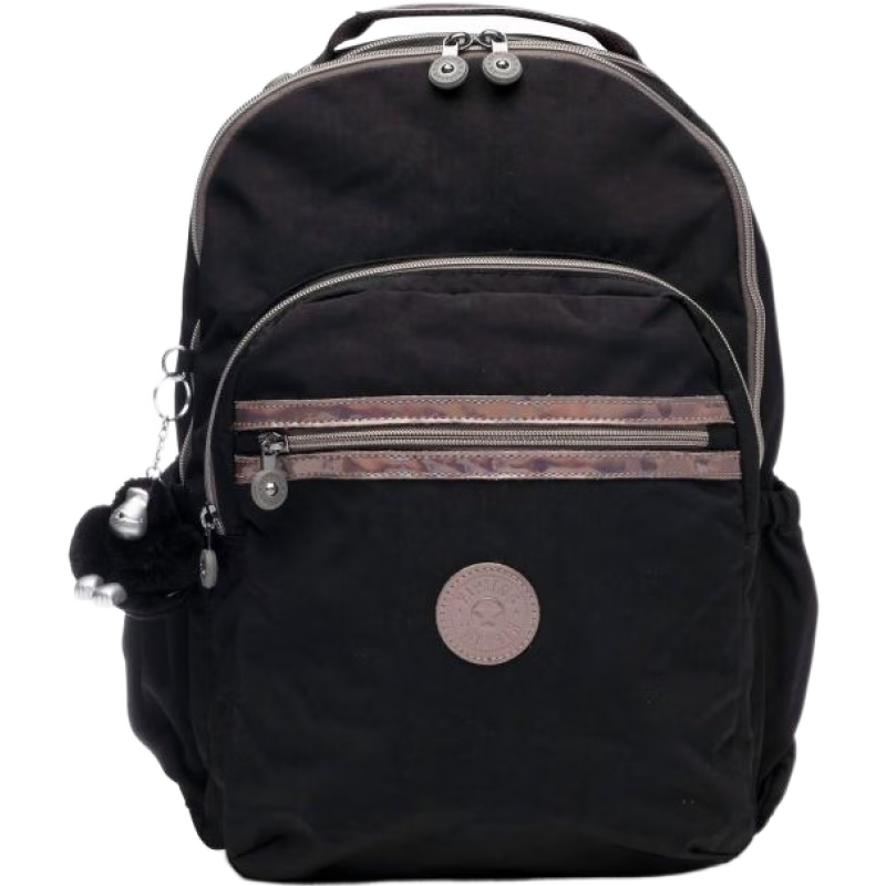 Kipling凯浦林猴子包男包女包双肩包书包纯色拉链运动旅行包KI0263 Black