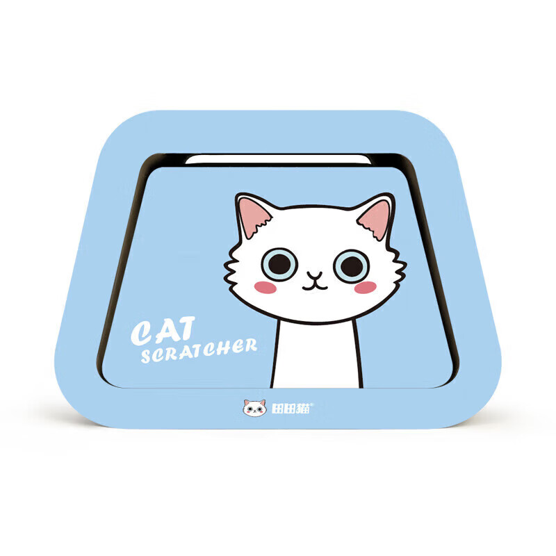 田田貓?zhí)菪谓M合瓦楞紙貓抓板耐用耐磨不掉屑磨爪寵物貓玩具貓 藍(lán)色