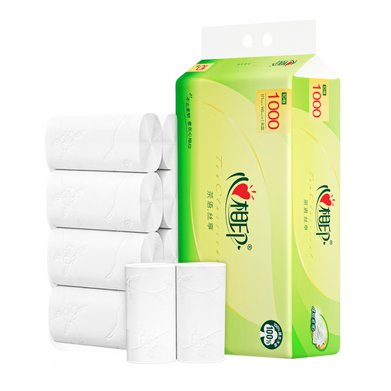 转京东app领9-3券 心相印茶语丝享卫生纸4层 100g*10卷 到手10.9元包邮！折1/卷 原生木浆，四层柔厚！ - 线报酷