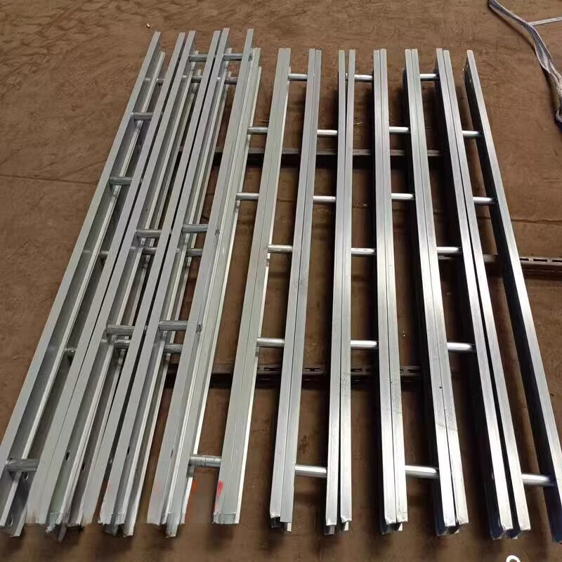 京炫建筑工地盘扣双托梁双槽钢两拼加固支撑过梁模架顶托支撑模架钢梁