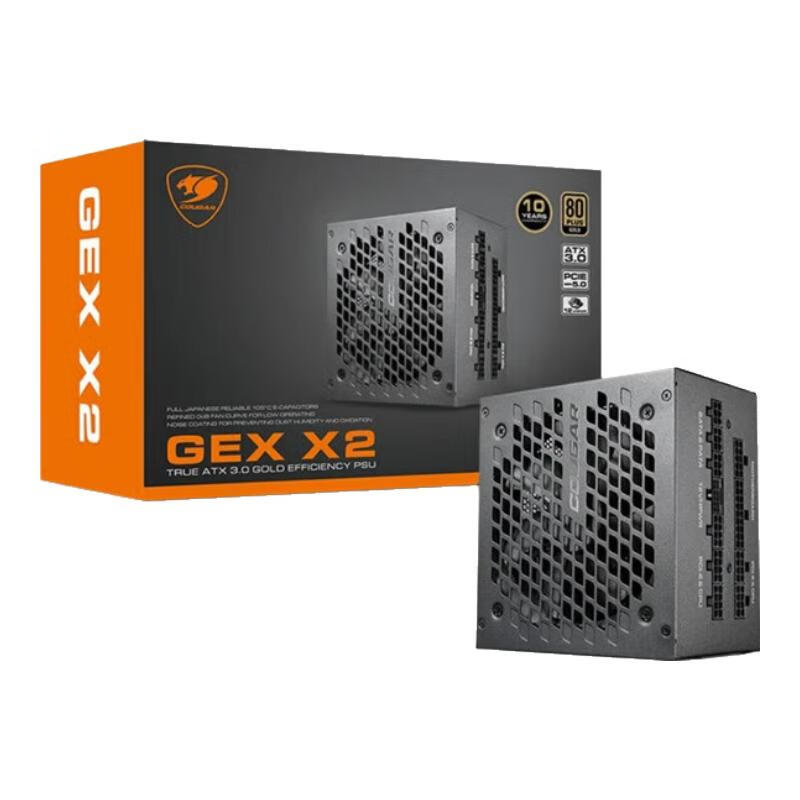 骨伽 GEX X2 850/1000W金牌全模组电源 ATX3.0/原生PCIe5.0/全日系电容 GEX X2 1000