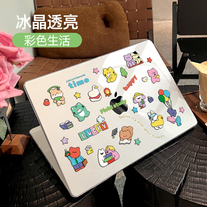 MOROCK【2025新品】适用苹果macbookair13保护壳13英寸pro笔记本14外壳mac电脑轻薄m3配件13.6透明套m2 彩色生活 Air(13.3寸)A2337/A2179
