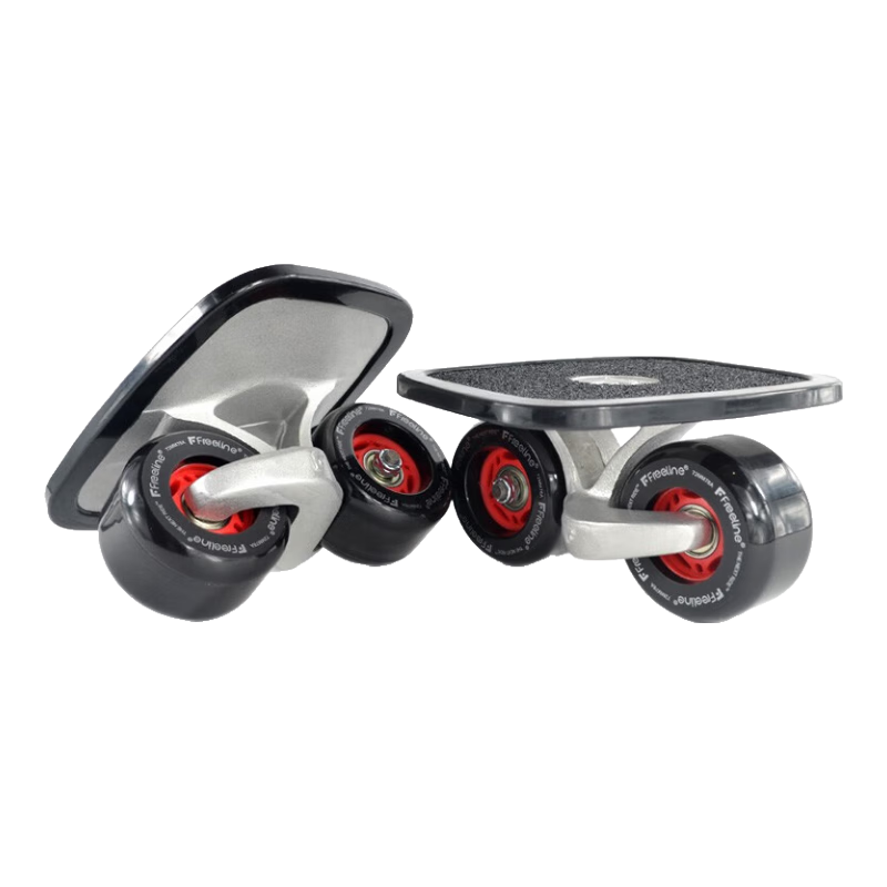 Freeline漂移板專(zhuān)業(yè)版OG成人兒童初學(xué)者飄移板弧形輪分體滑板 黑色平輪（花式專(zhuān)用） 【進(jìn)口軸承】省心耐用