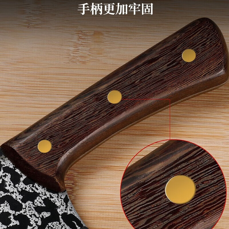 小天籁(XIAO TIAN LAI)刀具套装龙泉菜刀菜板套装锻打切片刀砍骨刀厨房砧板全套厨具套装 菜刀八件套【贈厨房用品7件套】