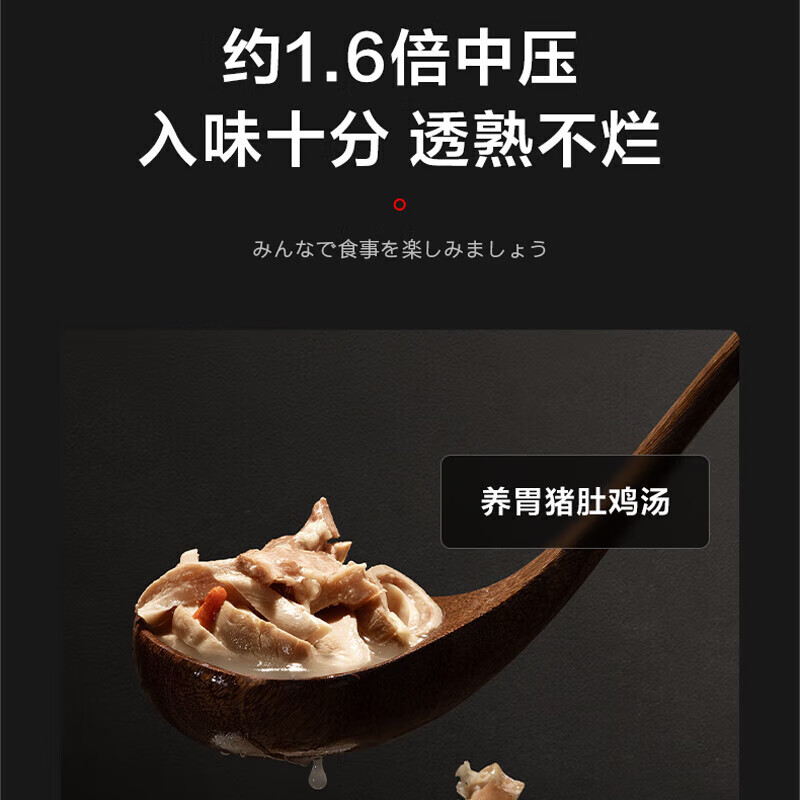 松下（Panasonic）电压力锅电饭煲大容量IH电磁加热电压力煲PE502智能多功能可预约高压锅 【5L银色SR-PE502-S无水料理】 5L